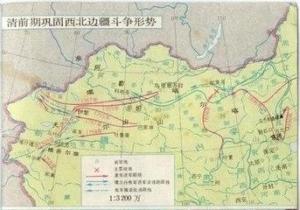 清朝平定西北叛乱形势
