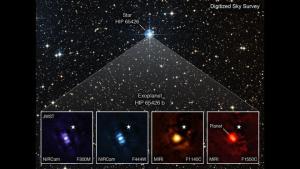 韦伯太空望远镜拍摄的系外行星HIP 65426b照片
