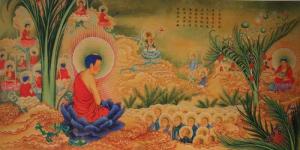 极乐世界说法图