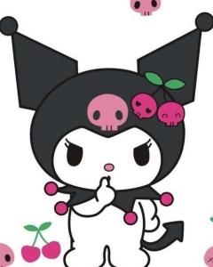 kuromi(2)kuromi在马里兰乐园因思想偏激,经常故意作弄mymelody,令