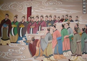 洛阳周公庙壁画：周公分封