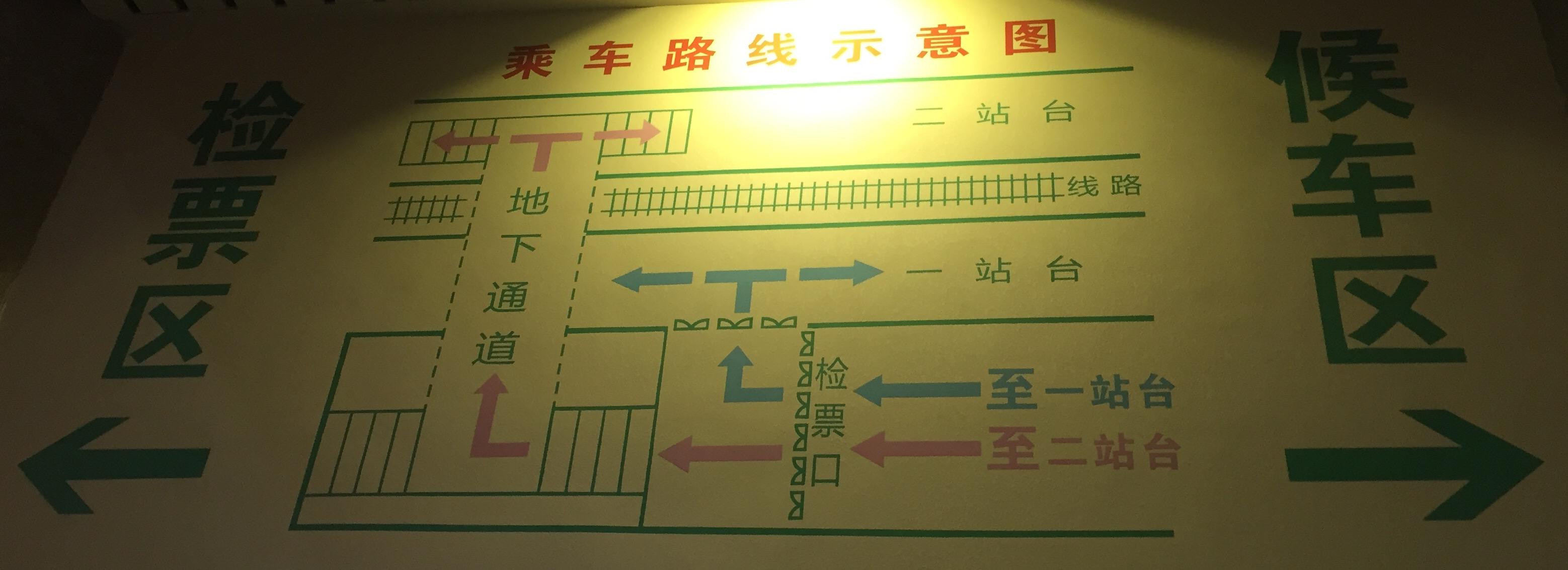 乘车路线示意图