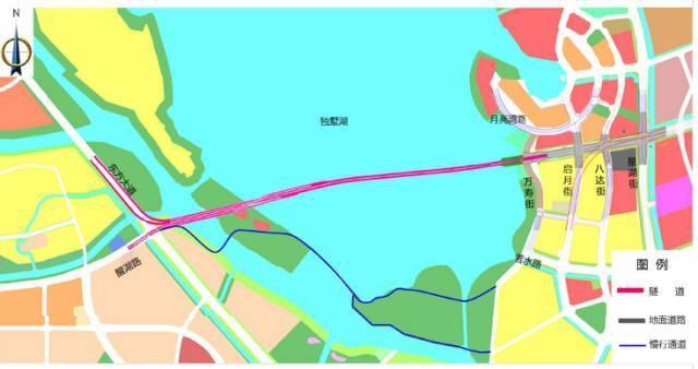 独墅湖第二通道平面图