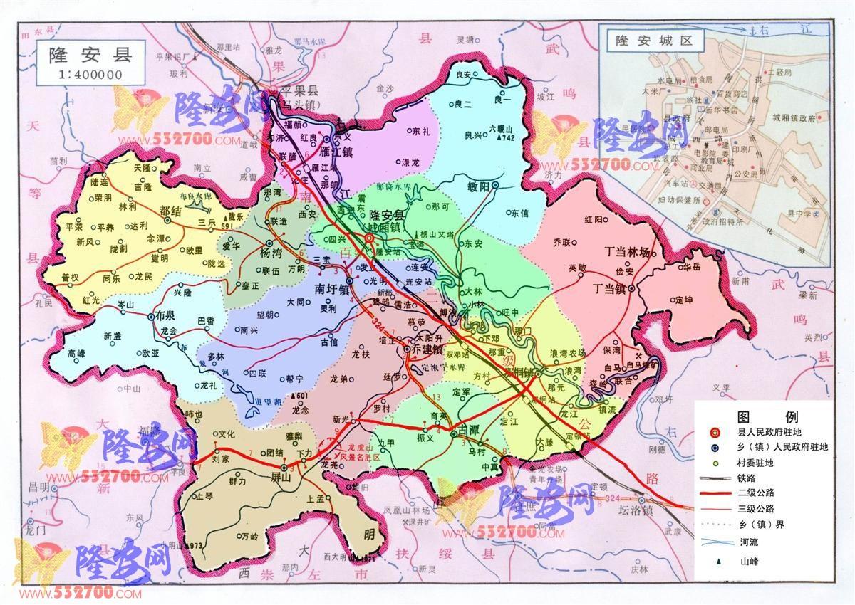 越南隆安省地图图片