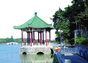 惠州西湖圆通桥边仲元亭