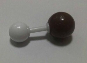 溴化氢球棍模型