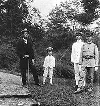 1921年的四兄弟，最小的是三笠宫