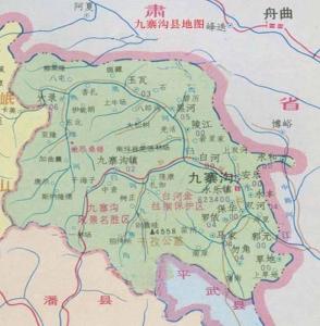 九寨沟县地图