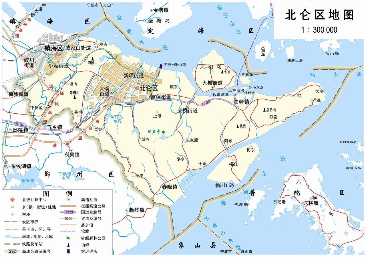 宁波北仑新碶地图图片