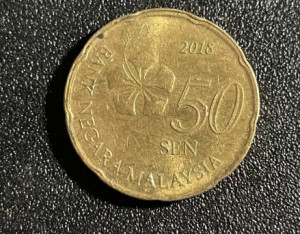 马来西亚硬币5sen图图片