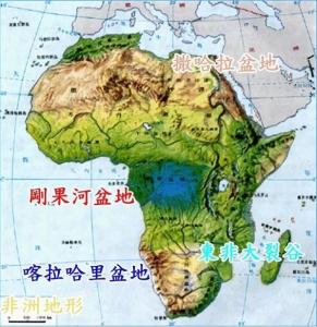 刚果盆地地图位置图片