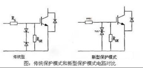 传统保护模式和新型保护模式电路对比