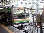 在湘南新宿线使用的E231系列车