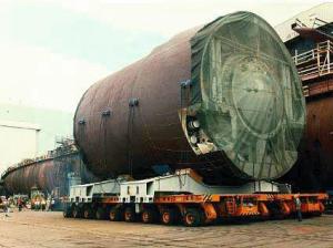 正在建造的海狼级潜艇吉米·卡特号分段