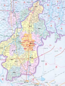2017年郯城县行政区划图