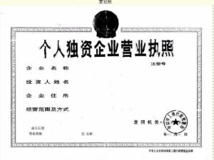 个人独资企业