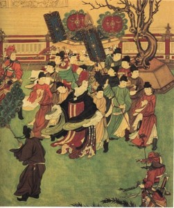《武后从行图》（局部）