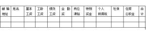 工资表