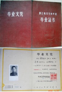 杭州工学院毕业证书