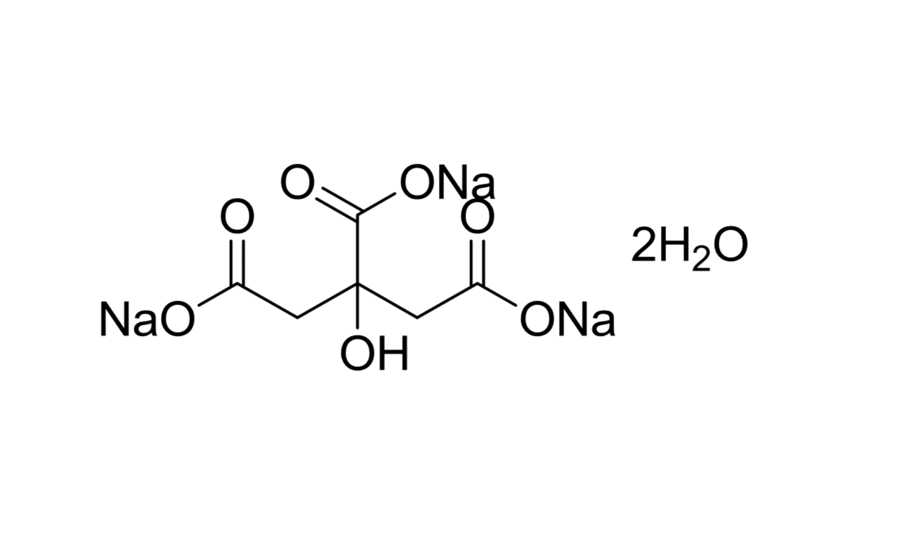 柠檬酸钠结构式图片