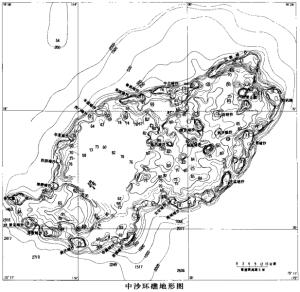 中沙大环礁地形图