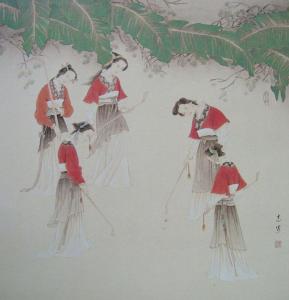 步打球