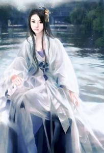 渺渺紫衣，脉脉怜情。