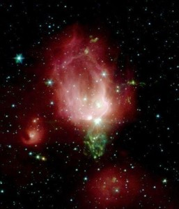 “宇宙情花”玫瑰星云