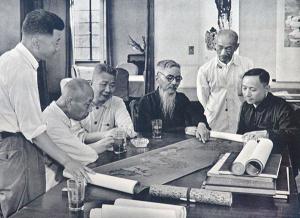 工作中的丰子恺