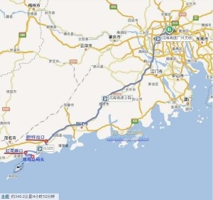 放鸡岛交通图