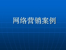 网络营销案例