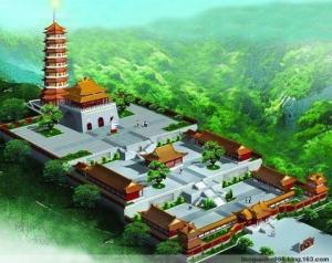 古蓼国国王廖氏始祖叔安纪念馆体效果图