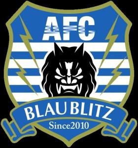 秋田蓝色闪电足球俱乐部英文名:blaublitz akita国语译名:秋田蓝色
