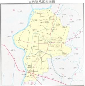 白旄镇政区地名图