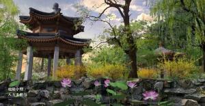 坐石临流－八方重檐亭－复原图