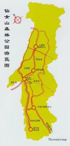 仙女山森林公园导游图