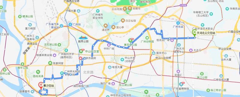 广州公交6路线路图