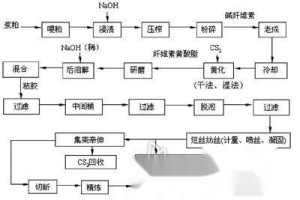 粘纤工艺流程