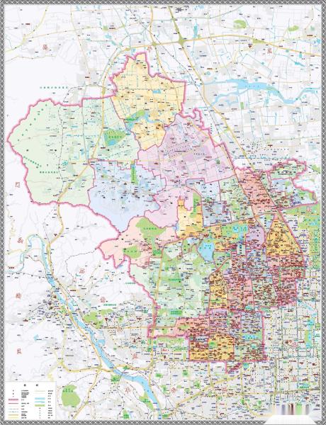 北京市海淀区乡镇地图图片