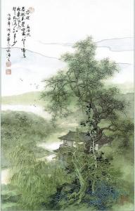 《春晓》诗意画