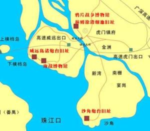 虎门威远岛地图图片