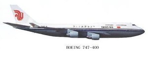 中国国际航空公司的波音747-400型