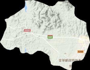 邓家乡地形图