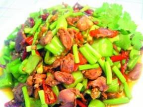 爆椒鸡杂