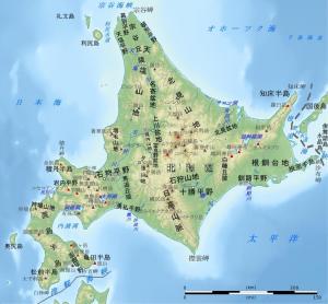 北海道地形图