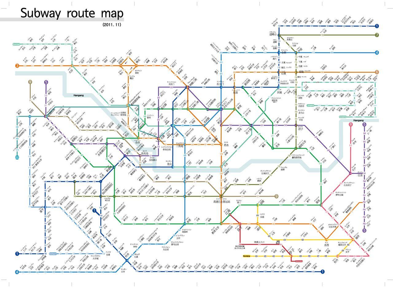 首尔地铁于1974年开始运营,比北京晚了9年,甚至比平壤地铁的开通还晚