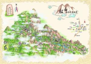 祖山风景区旅游线路图