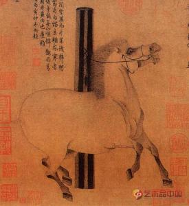 《照夜白图》局部
