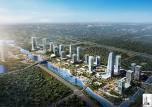 昆山金融街效果图