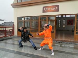德政禅师住持的清远市御金街少林禅院练功房